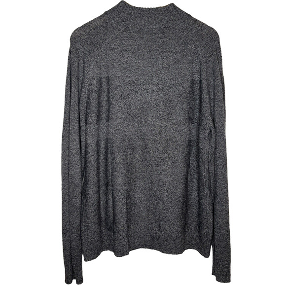 Smartwool Men's Black Charcoal Ripple Ridge Half Zip Sweater Size XL - Picture 2 of 8